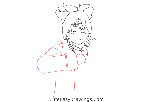 how to draw boruto uzumaki from naruto - www.cuteeasydrawings.com