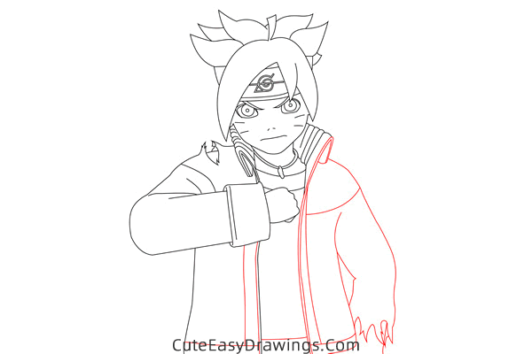 how to draw boruto uzumaki from naruto - www.cuteeasydrawings.com