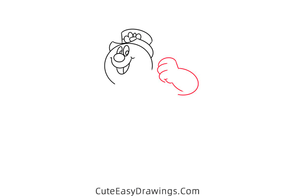 how to draw frosty the snowman - www.cuteeasydrawings.com