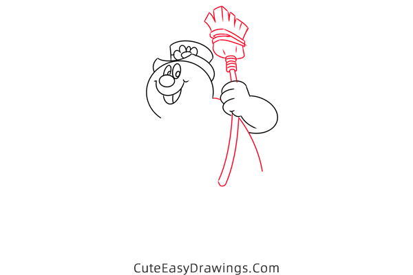 how to draw frosty the snowman - www.cuteeasydrawings.com