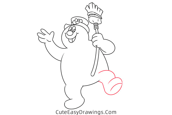 how to draw frosty the snowman - www.cuteeasydrawings.com