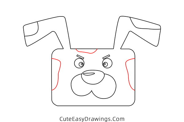 how to draw a dog face - www.cuteeasydrawings.com