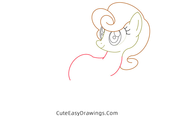 how to draw golden harvest from my little pony - www.cuteeasydrawings.com