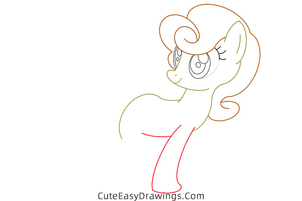 how to draw golden harvest from my little pony - www.cuteeasydrawings.com