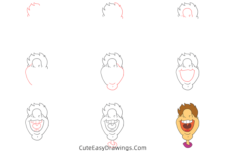 how to draw a smile - www.cuteeasydrawings.com