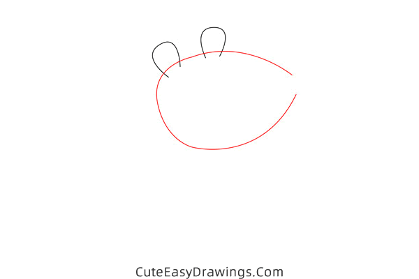 how to draw mandy mouse from peppa pig - www.cuteeasydrawings.com