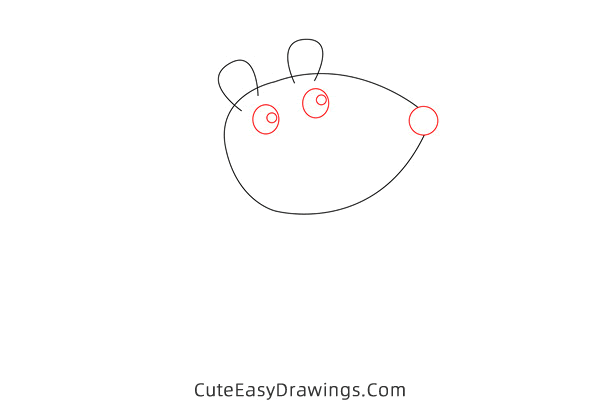 how to draw mandy mouse from peppa pig - www.cuteeasydrawings.com