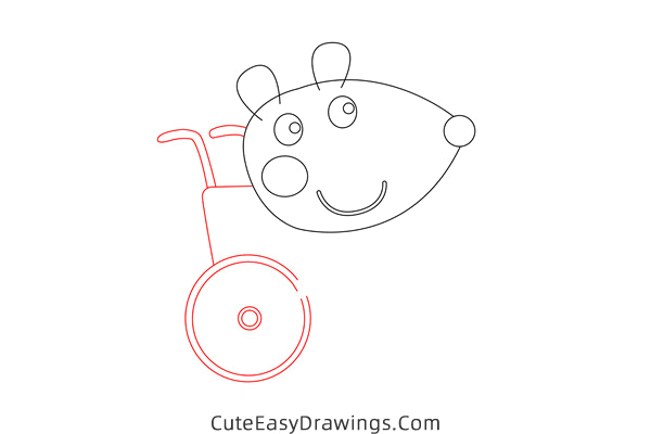 how to draw mandy mouse from peppa pig - www.cuteeasydrawings.com