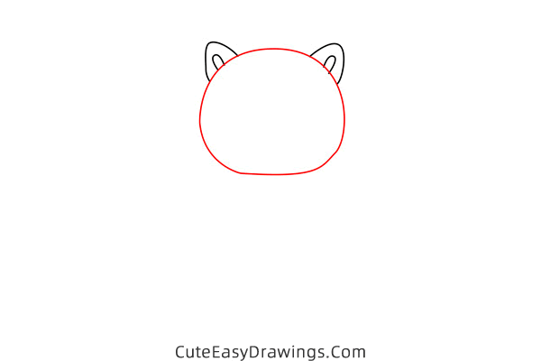 how to draw a cute piggy - www.cuteeasydrawings.com