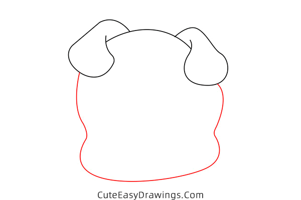 how to draw a pig face - www.cuteeasydrawings.com