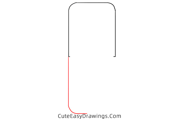 how to draw a cell phone - www.cuteeasydrawings.com