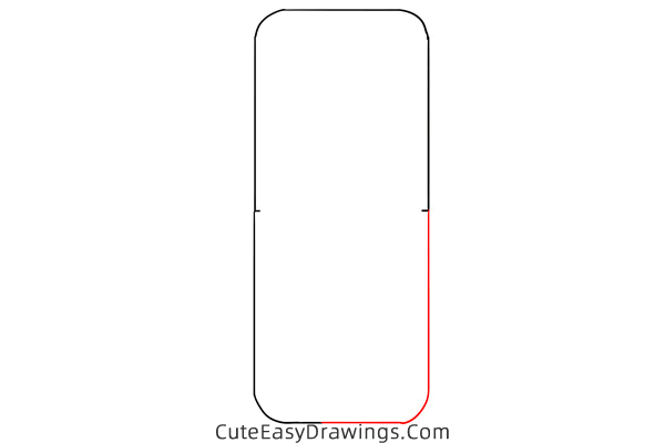 how to draw a cell phone - www.cuteeasydrawings.com