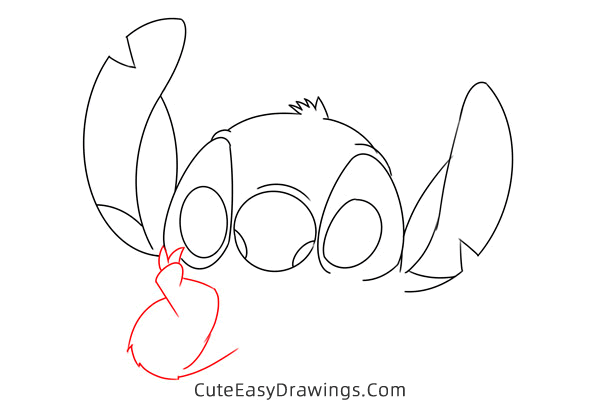 how to draw stitch face - www.cuteeasydrawings.com