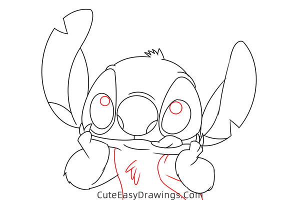 how to draw stitch face - www.cuteeasydrawings.com