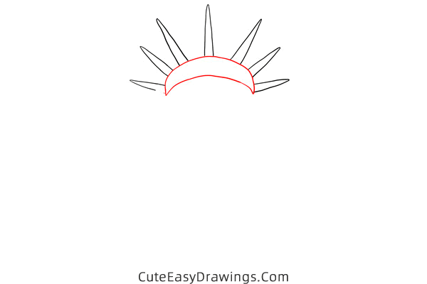 how to draw the statue of liberty easy - www.cuteeasydrawings.com