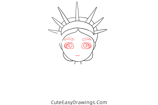 how to draw the statue of liberty easy - www.cuteeasydrawings.com