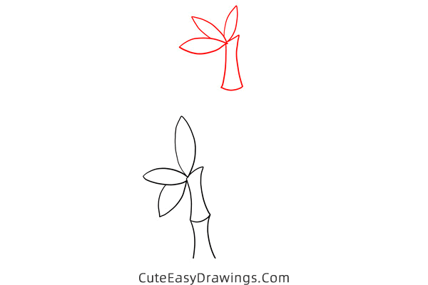 how to draw bamboo - www.cuteeasydrawings.com