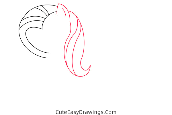 how to draw fluttershy from my little pony - www.cuteeasydrawings.com