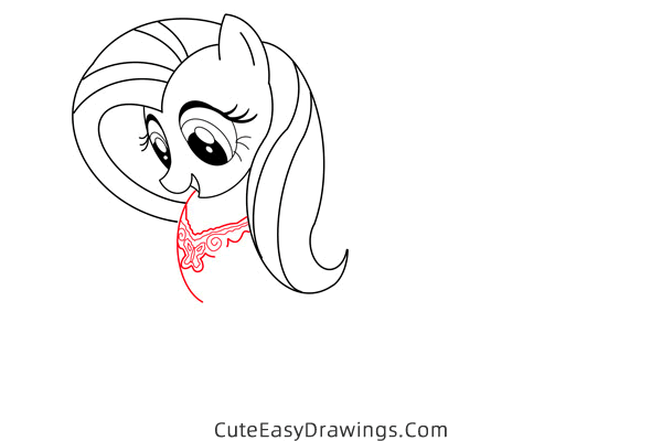 how to draw fluttershy from my little pony - www.cuteeasydrawings.com