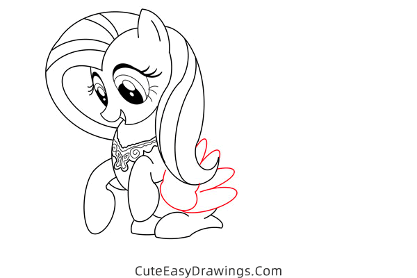 how to draw fluttershy from my little pony - www.cuteeasydrawings.com