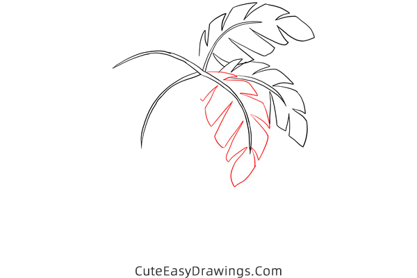 how to draw a palm tree - www.cuteeasydrawings.com