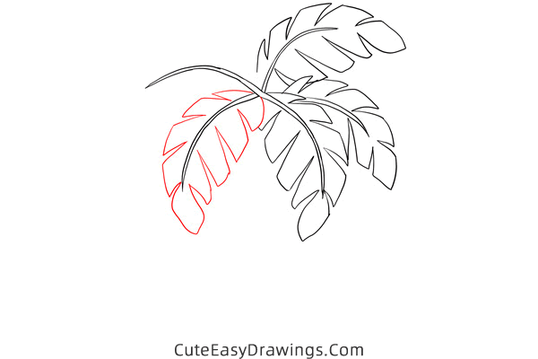 how to draw a palm tree - www.cuteeasydrawings.com