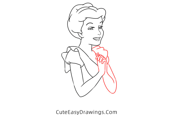 how to draw mary darling from peter pan - www.cuteeasydrawings.com