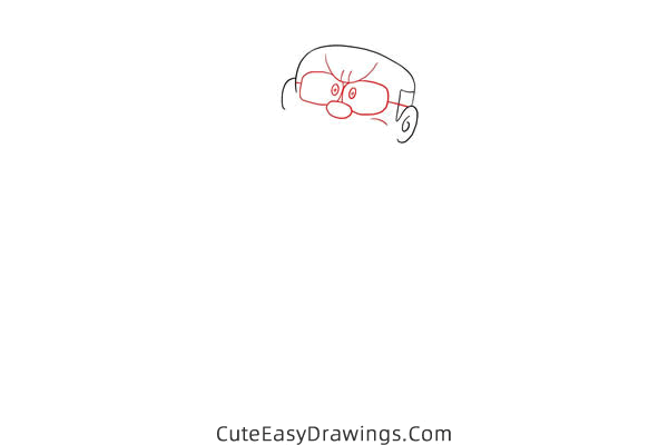 how to draw kaminari from doraemon - www.cuteeasydrawings.com