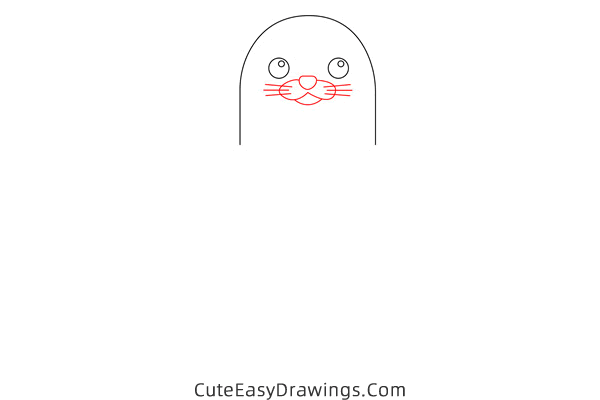 how to draw a seal easy - www.cuteeasydrawings.com