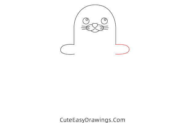 how to draw a seal easy - www.cuteeasydrawings.com