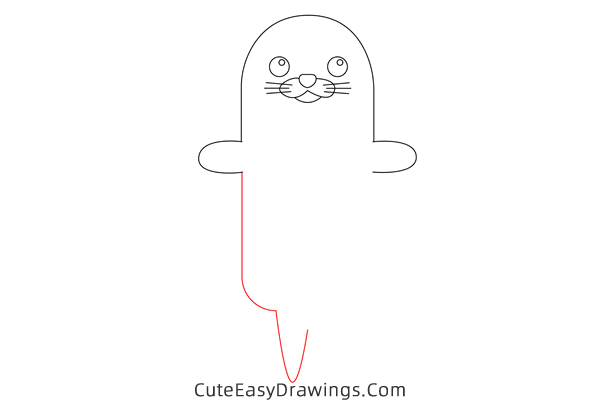 how to draw a seal easy - www.cuteeasydrawings.com