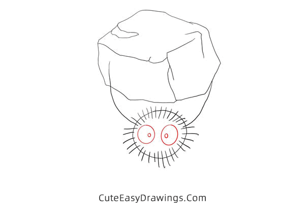 how to draw susuwatari from my neighbor totoro - www.cuteeasydrawings.com