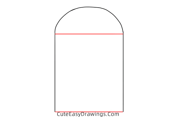 how to draw a church window - www.cuteeasydrawings.com