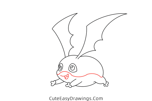 how to draw patamon from digimon - www.cuteeasydrawings.com