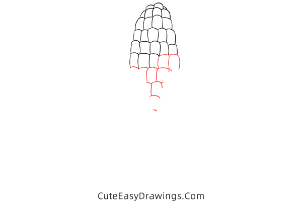 how to draw a corn - www.cuteeasydrawings.com