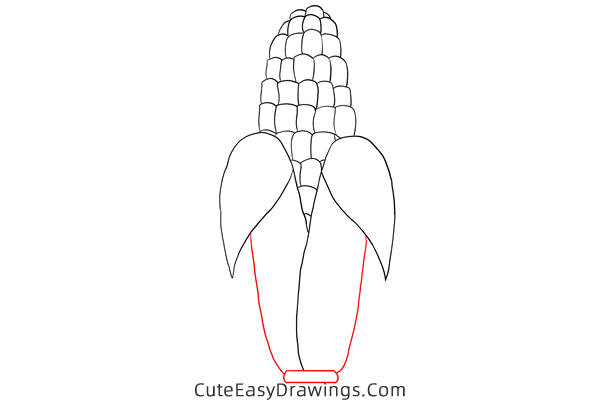 how to draw a corn - www.cuteeasydrawings.com