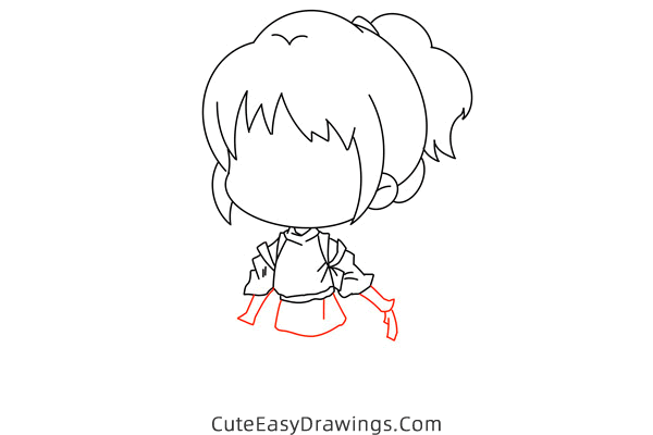 how to draw chihiro ogino from spirited away - www.cuteeasydrawings.com