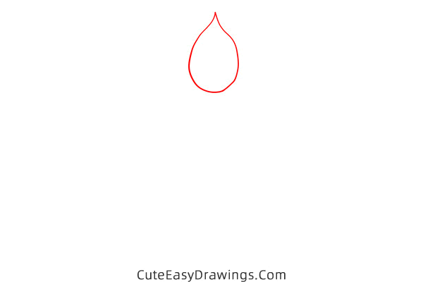 how to draw a candle - www.cuteeasydrawings.com