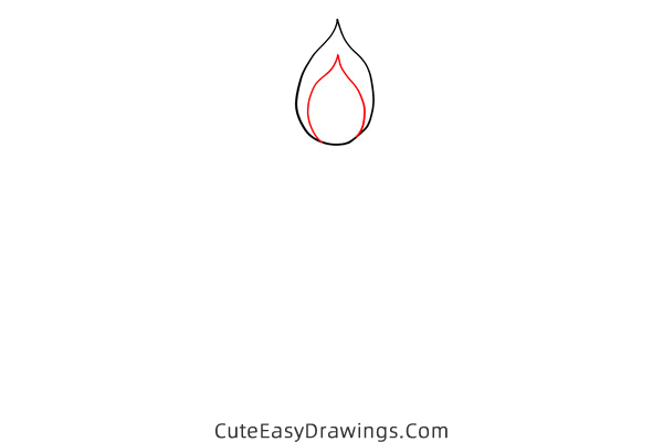 how to draw a candle - www.cuteeasydrawings.com