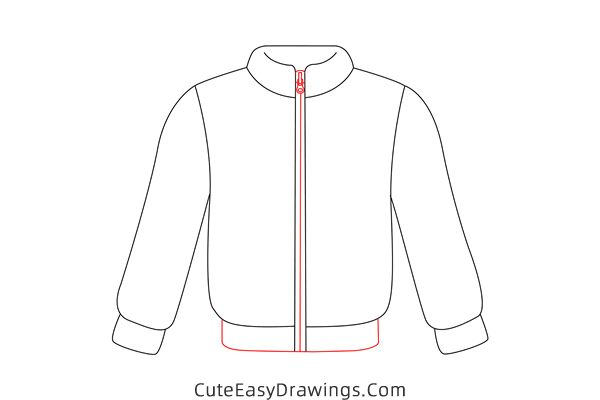 how to draw a winter jacket - www.cuteeasydrawings.com