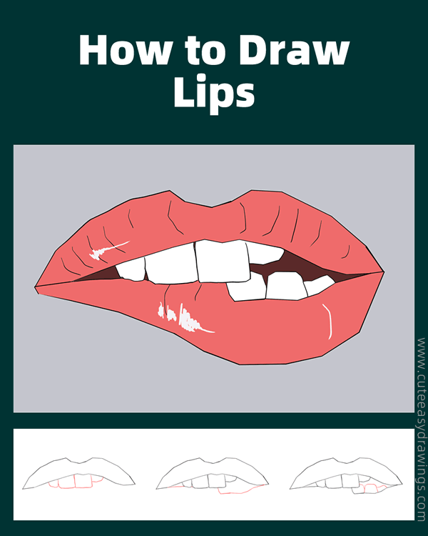 how to draw female lips - www.cuteeasydrawings.com