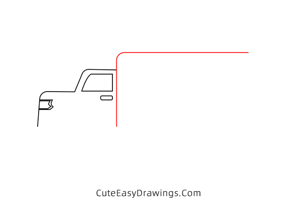 how to draw a truck - www.cuteeasydrawings.com