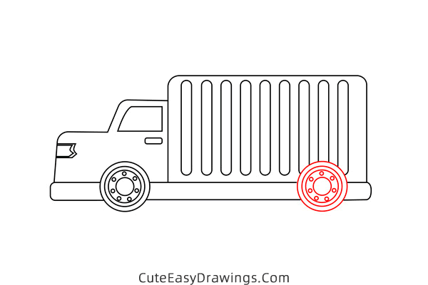 how to draw a truck - www.cuteeasydrawings.com