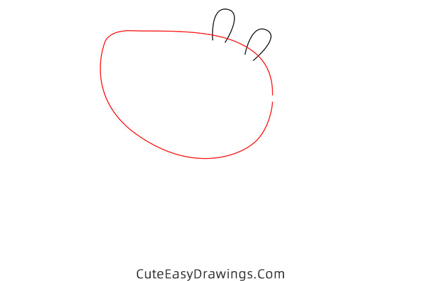 how to draw belinda bear from peppa pig - www.cuteeasydrawings.com