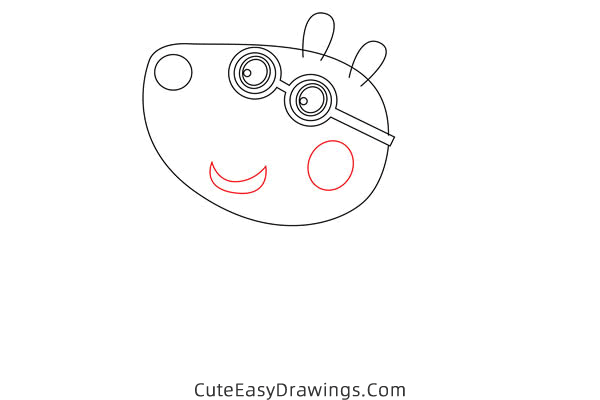 how to draw belinda bear from peppa pig - www.cuteeasydrawings.com