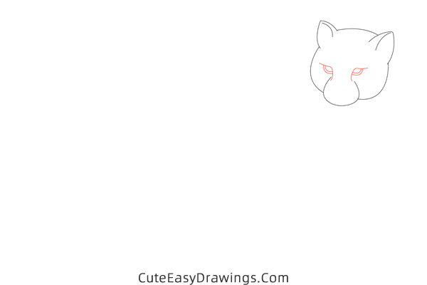 how to draw a snow leopard - www.cuteeasydrawings.com