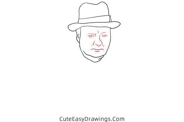 how to draw winston churchill - www.cuteeasydrawings.com