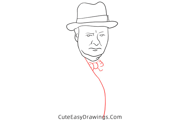 how to draw winston churchill - www.cuteeasydrawings.com