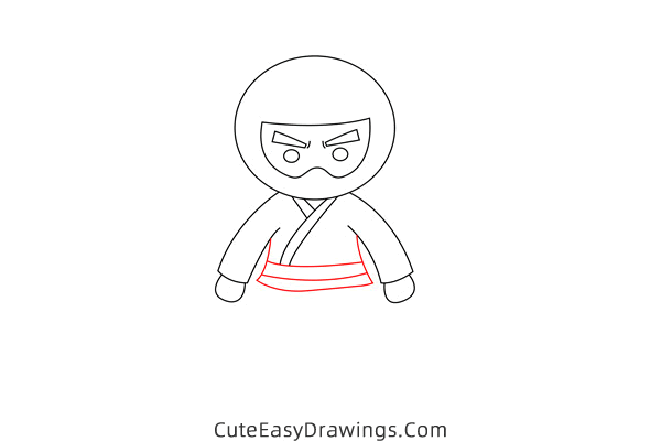 how to draw a ninja easy - www.cuteeasydrawings.com