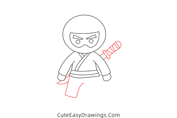 how to draw a ninja easy - www.cuteeasydrawings.com